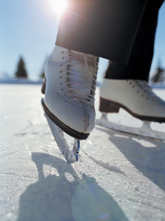 ice-skating for Christmas